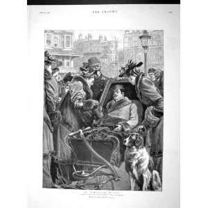  1893 KINGS ROAD BRIGHTON INVALID MAN WHEELCHAIR DOG