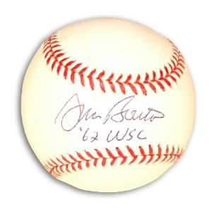  Jim Bouton Baseball Inscribed 62 WSC Autographed Sports 