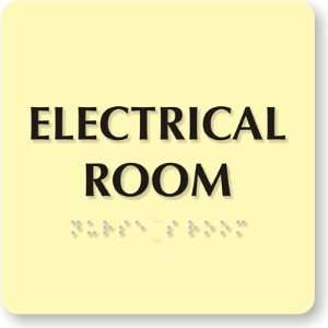 Electrical Room (Tactile Touch Braille) (Glow Sign 