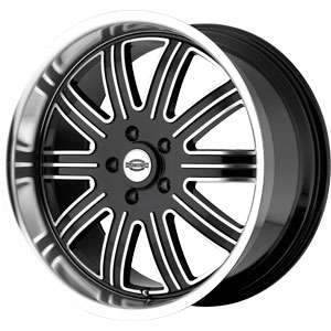 New 18X9 5 115 Springdale Black Machined Face Wheels/Rims