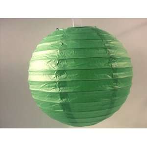 12 Grass Green  Chinese Paper Lanterns for Weddings Party Decorations 