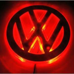  Auto led red and blue car logo light for Volkswagen 