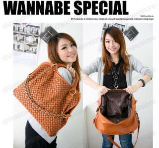 Korean style Lady Hobo PU leather handbag shoulder bag  