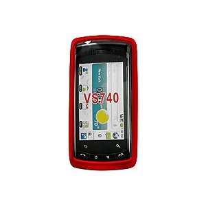   Cellet Red Rubberized Proguard For LG Ally Cell Phones & Accessories
