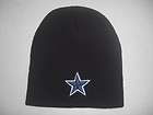Dallas Cowboys Black Knit Winter Hat (Beanie Style) Fre