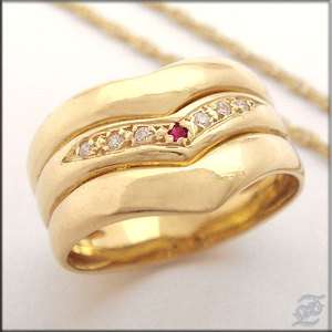 v4134   18K SOLID YELLOW GOLD RING WITH CUBIC ZIRCON  