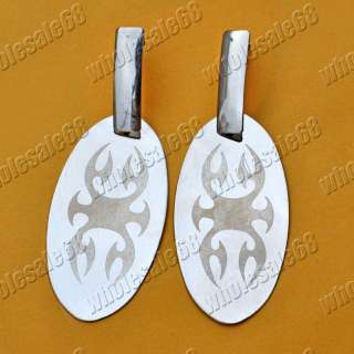 FREE wholesale lots charm stainless steel dangle hoop earrings fashion 