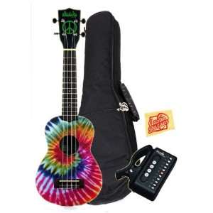   Tuner, and Polishing Cloth   Psychedelic Tie Dye Musical Instruments