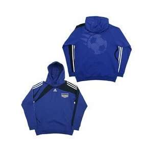 adidas Kansas City Wizards Hooded Fleece Sweatshirt   Cobalt Medium 