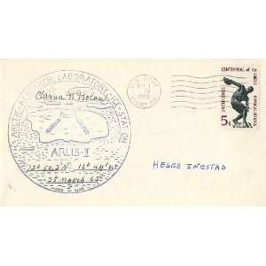  Helge Ingstad Autographed Commemorative Philatelic Cover 