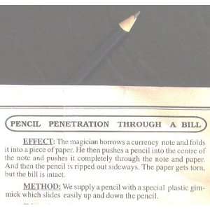  Pencil Penetration Through a Bill 