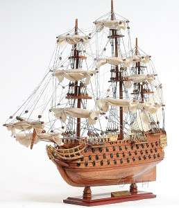 Lord Nelsons Flagship HMS Victory Wood Model Ship 21  