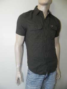 New Hollister Hco. Mens Graphic Button Front Shirt  