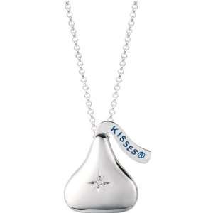   Sterling Silver HERSHEYS KISSES® Diamond Locket Necklace Jewelry