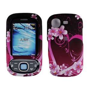  Pink with Purple Love Flower Heart Rubber Texture Samsung 