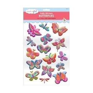  Grant Studios Studio Girl Pearl Puffy Stickers Butterflies 