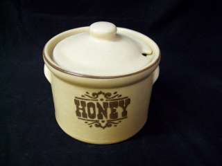 Pfaltzgraff Village Honey Pot Jar Vintage Brown HCTS  