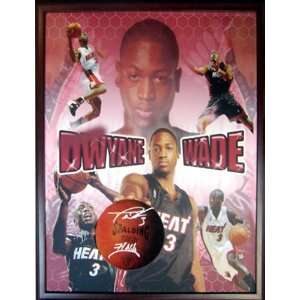  Autographed Wade Picture   with Flash Inscription 