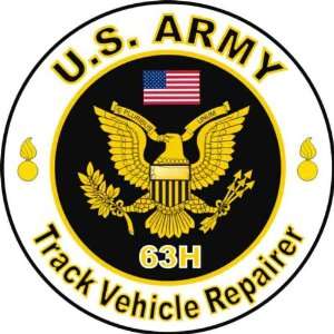  United States Army MOS 63H Track Vehicle Repairer Decal 