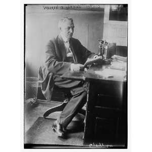  Warren G. Harding at desk