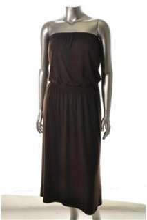 MICHAEL Michael Kors Brown Casual Dress Stretch Smocked XL  