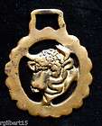 vintage horse brass bull face piece metal head expedited shipping
