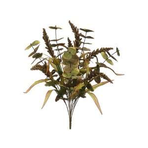  21 Weed Berry/Eucalyptus/ Grass Bush x10 Olive Green (Pack 