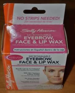 NEW Sally Hansen Microwavable Eyebrow, Face and Lip Wax Kit  