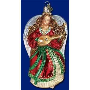 Old World Christmas Renaissance Angel ornament glass 6  