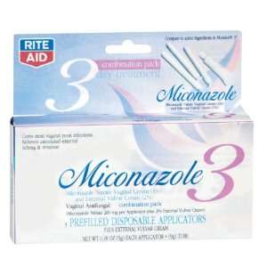  Rite Aid Miconazole 3 Day Treatment, Combination Pack 