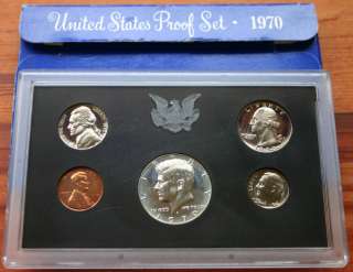 1970   1979 TEN Annual United States Mint Proof Sets 57 Coins Lot of 