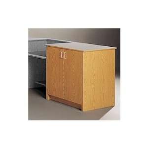   Modular Front Desk System   Storage Cabinet with Two Shelves Toys