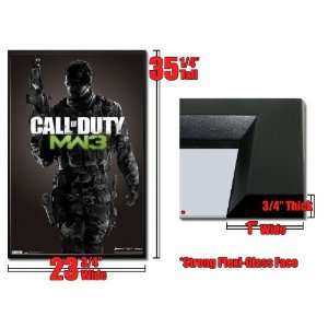  Framed Modern Warfare 3 Black Poster 1397