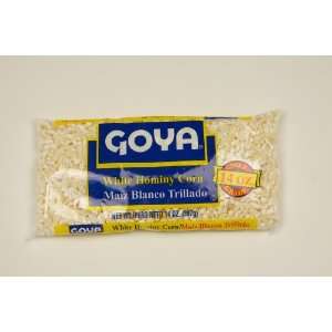 Goya White Hominy Corn 14 oz   Maiz Grocery & Gourmet Food