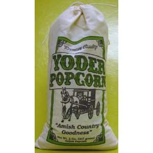 Yellow Popcorn in a Muslin Bag (Yoders)   2 lb Bag  
