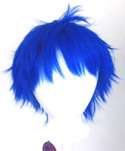Wig 11 Messy Short Cut Blue