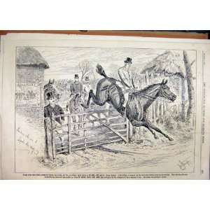    1890 Advert Ellimans Embrocation Horse Jumping Gate