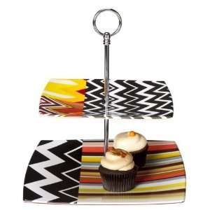  Missoni for Target Zig Zag Colore Tiered Server Appetizer 