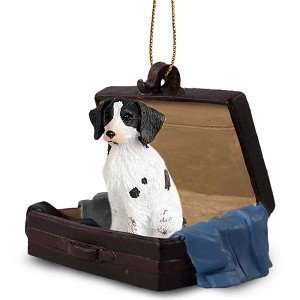  Liver/White Brittany Traveling Companion Dog Ornament 