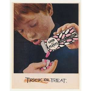  1963 Good and Plenty Licorice Candy Boy Trick or Treat 