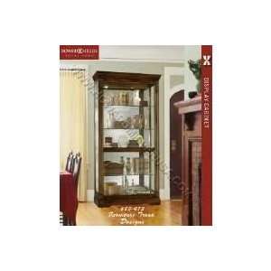   Howard Miller Cherry Curio Cabinets   Furniture Trend Designs