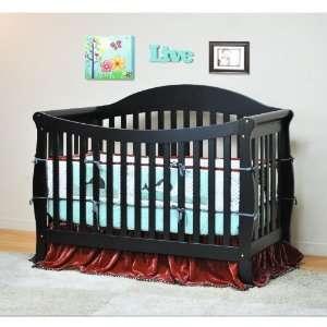  Baby Mile Sophie 3 in 1 Convertible Crib w/ Toddler Rail 