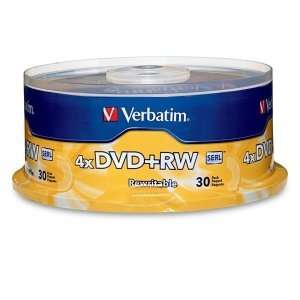  VERBATIM, Verbatim 4x DVD+RW Media (Catalog Category 