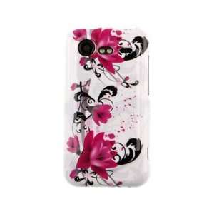   Red Flower on White For HTC Incredible 2 Cell Phones & Accessories