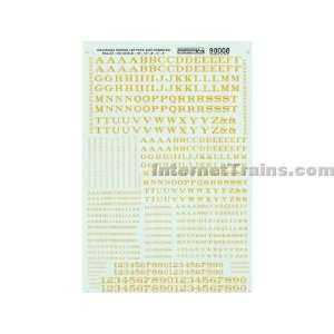  Microscale HO Scale Alphabets & Numbers Decal Set 