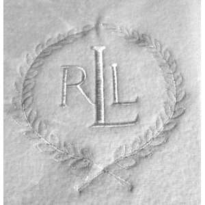  Ralph Lauren Microfine Fleece Blanket; White; Full/Queen 