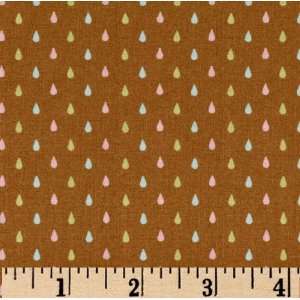  45 Wide Moda Hushabye Droplets Brown Fabric By The Yard 