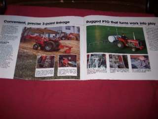Massey Ferguson MF 205 210 220 Compact Tractor 12 Page Color Brochure 