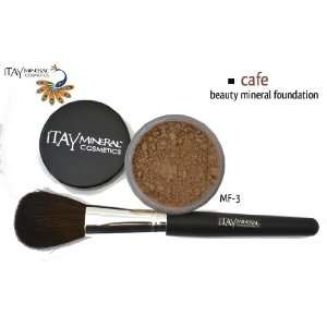   Mineral 9gr Color   MF3 Cafe Foundation + * * Application Brush