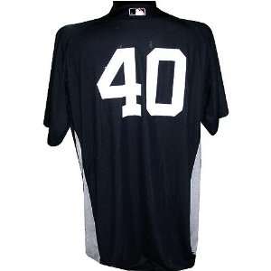  #40 Yankees Game Issued Home Batting Practice Jersey 